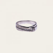 Silver Bridal Crossover Ring