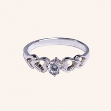 Silver Bridal Heart Solitaire