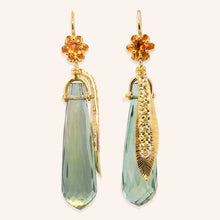 Green Tourmaline Briolette Earrings